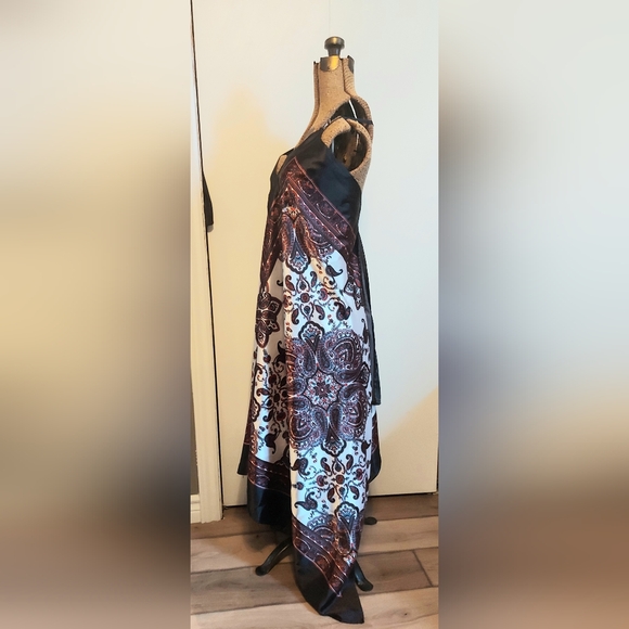 My Room silk scarf dress stunning mandala paisley print silky bohemian stunner - Picture 3 of 11